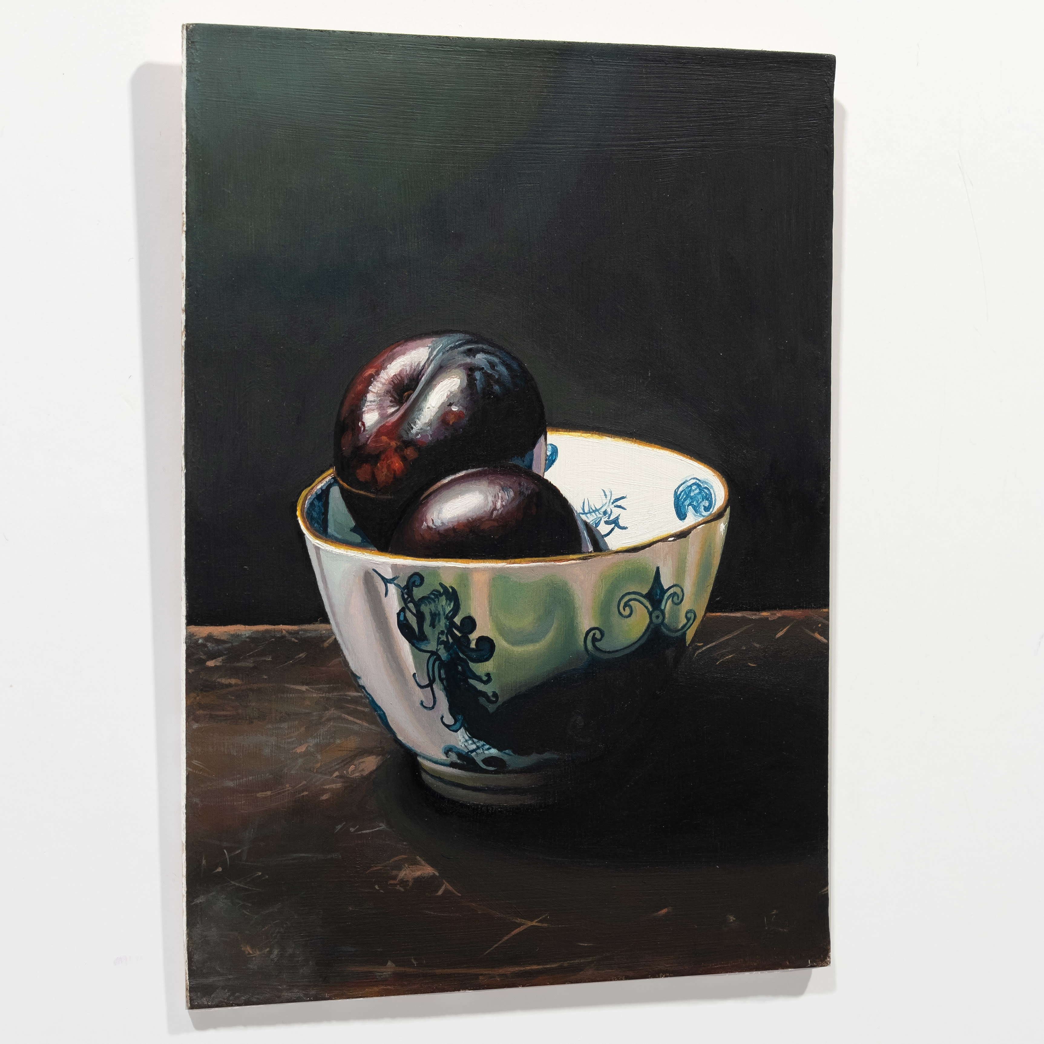 Blue and White Bowl with Plums II