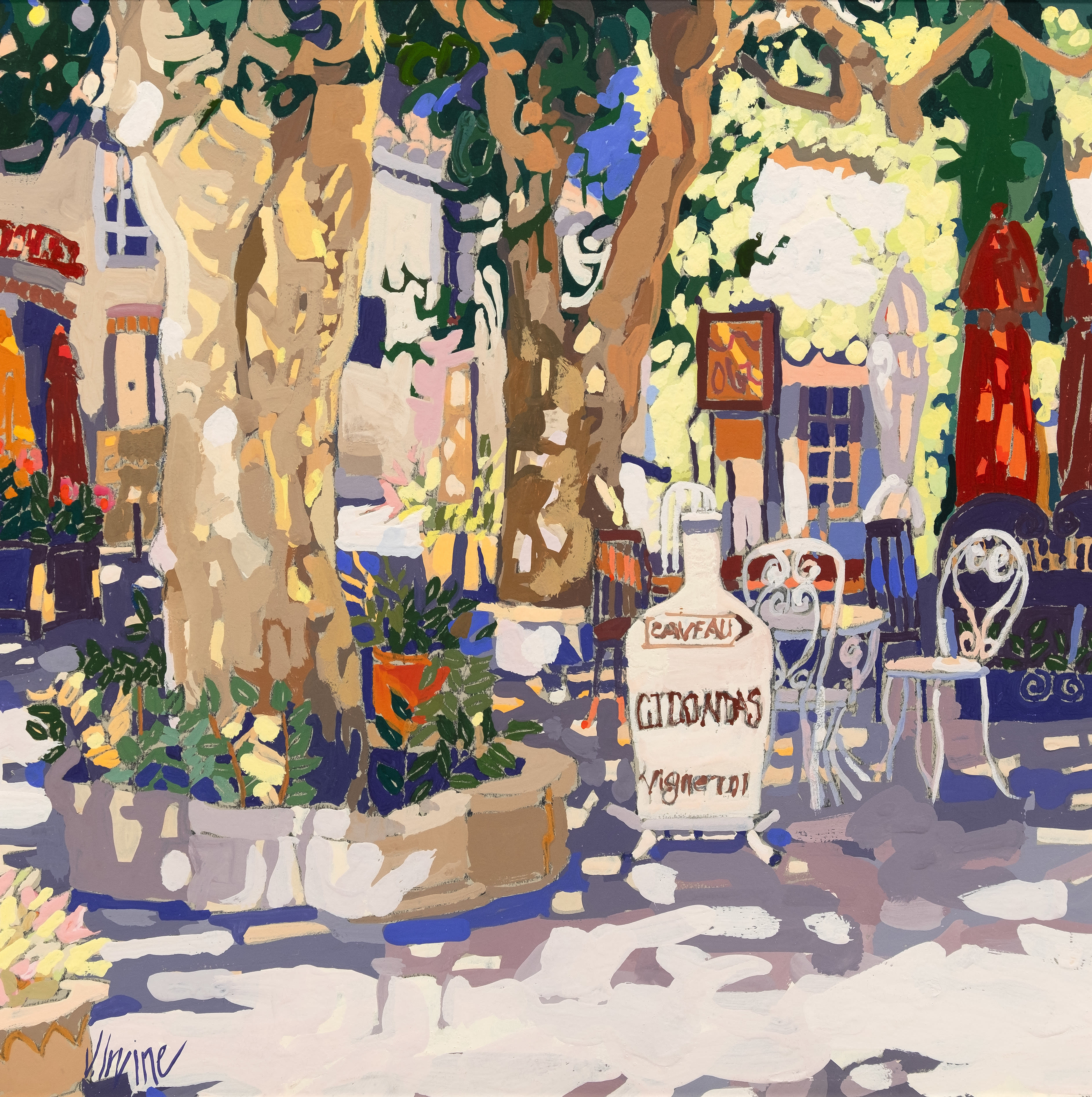 Afternoon sun, Gigondas