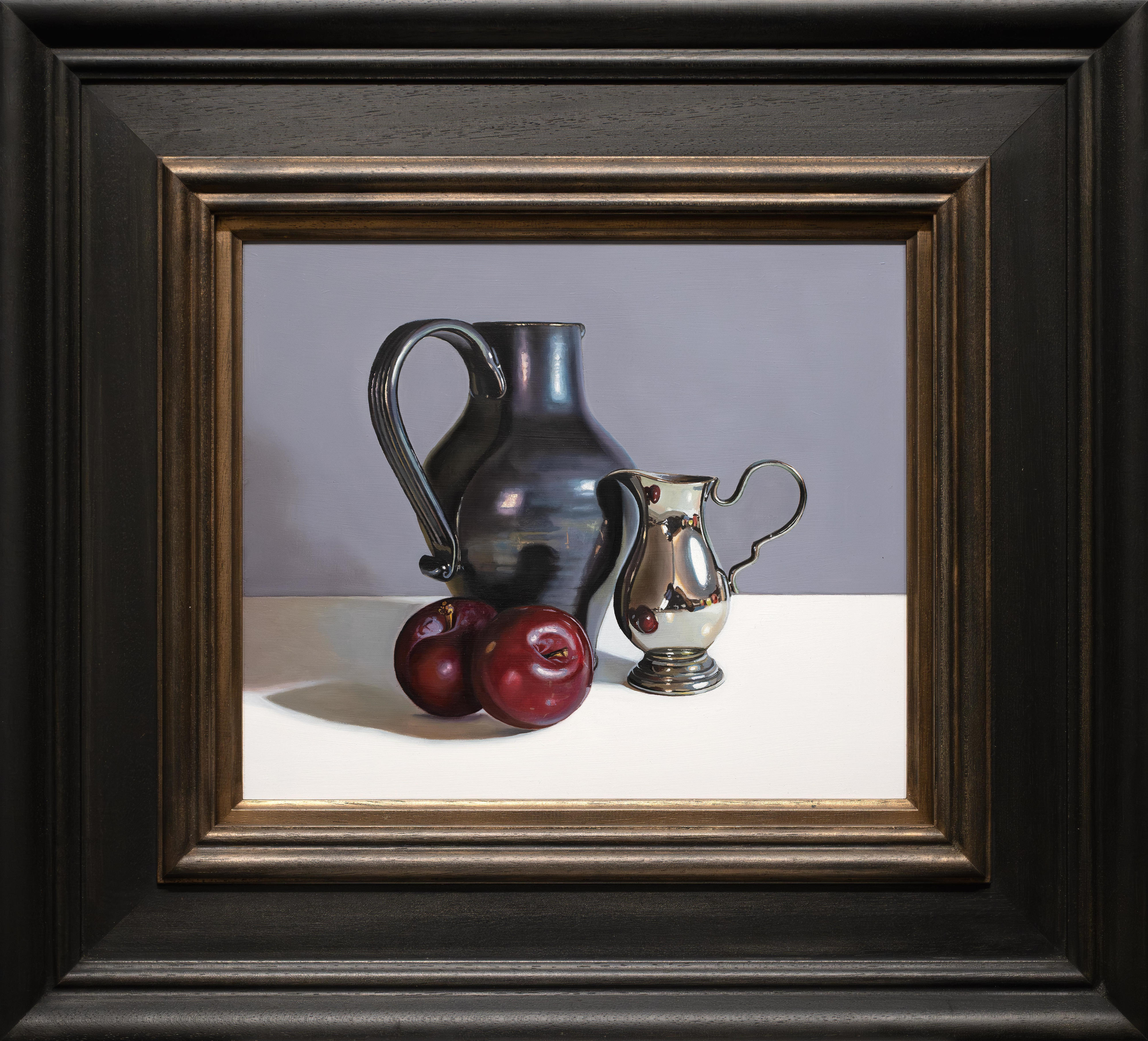 Black Jug and Plums