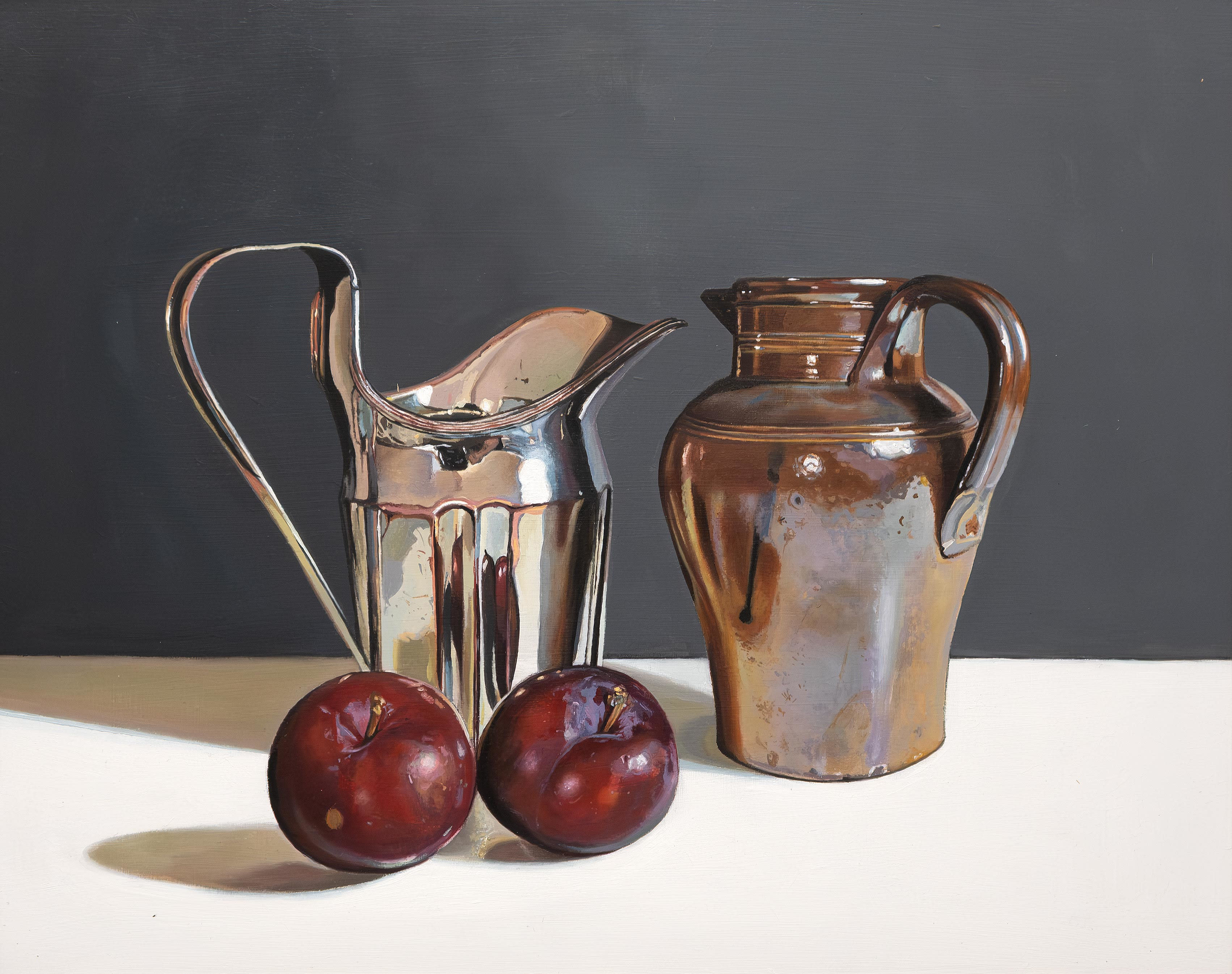 Stoneware and Plums