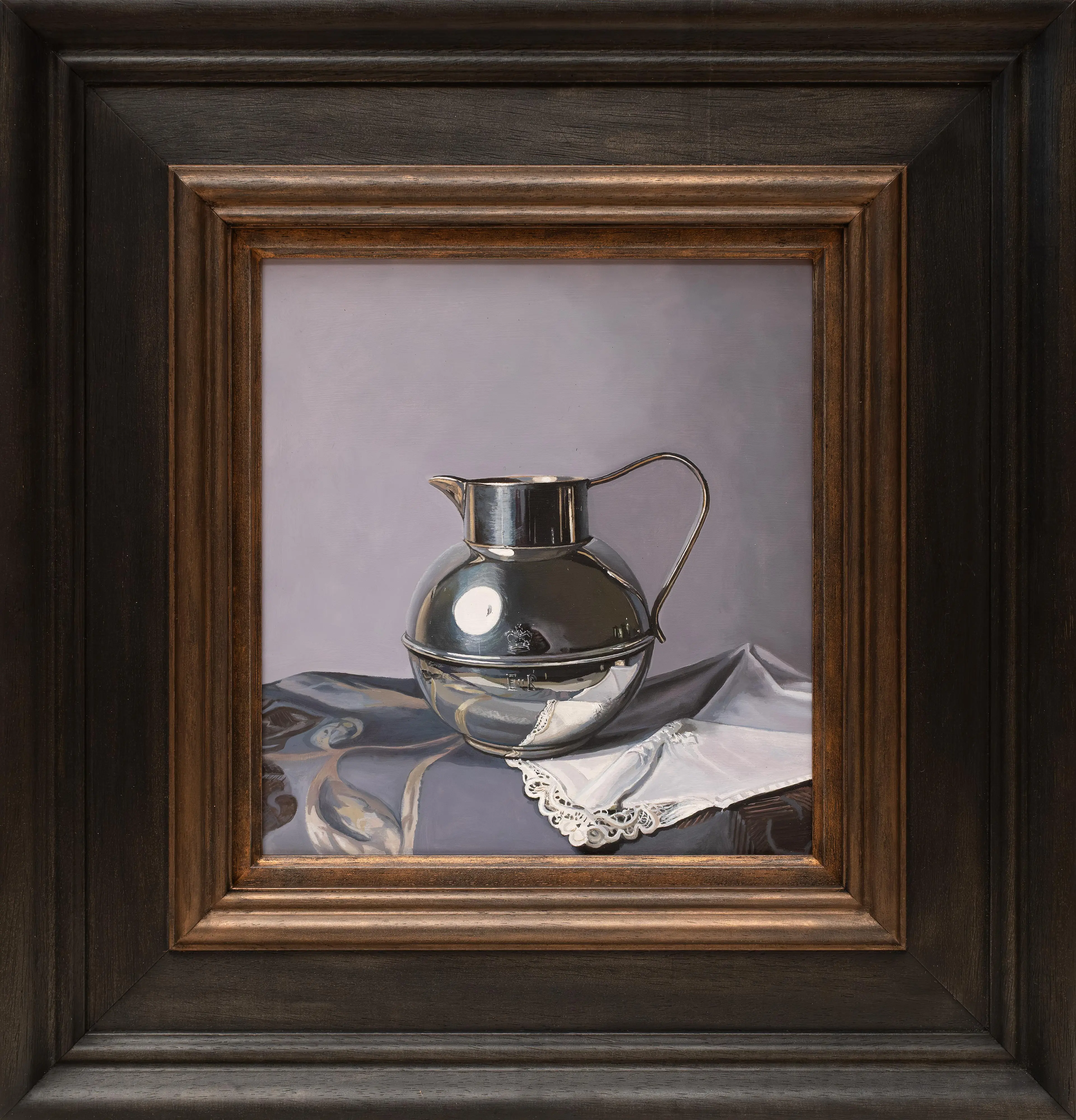 Silver and Blue Patterned Cloth II