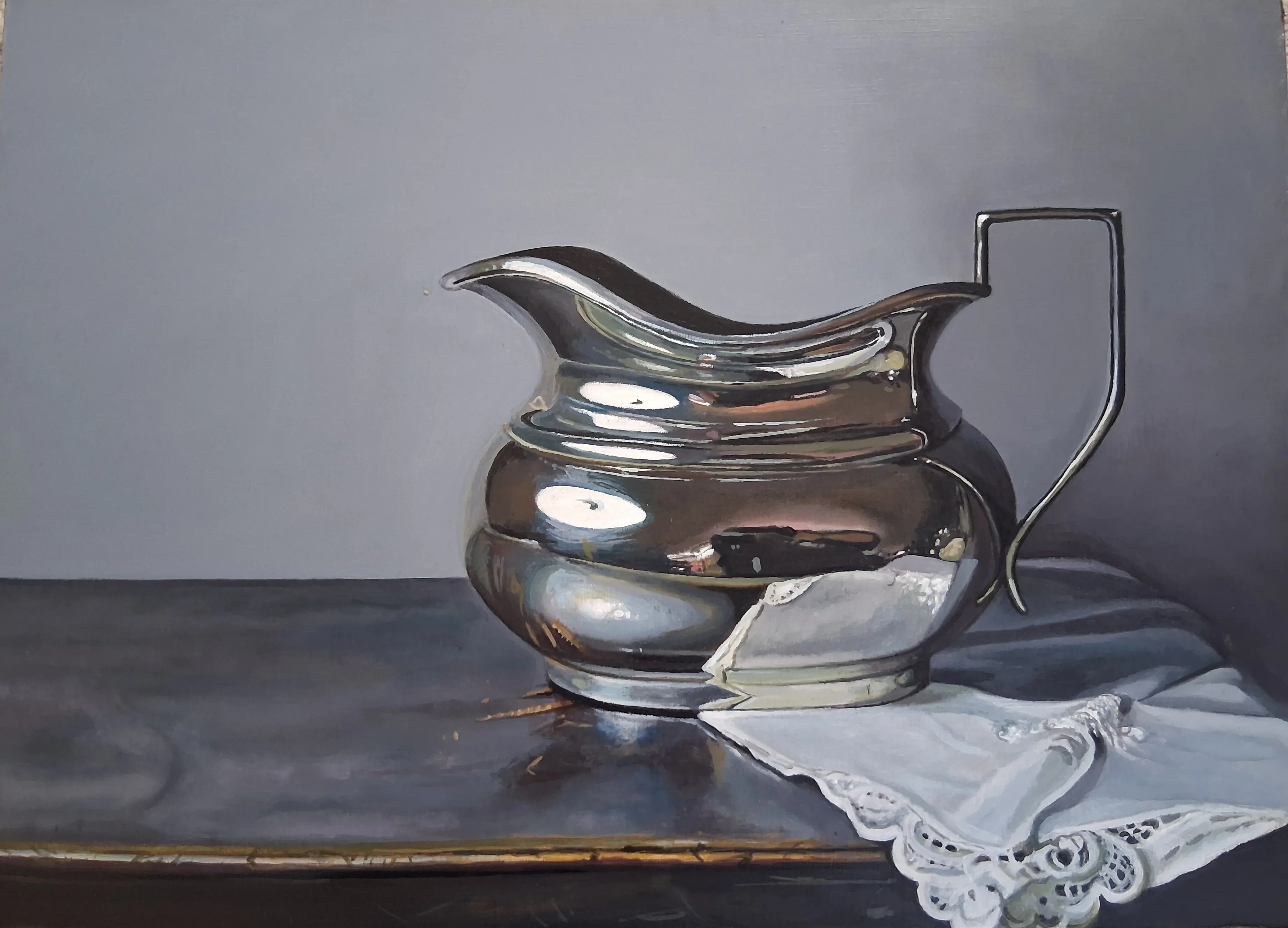 Silver and White