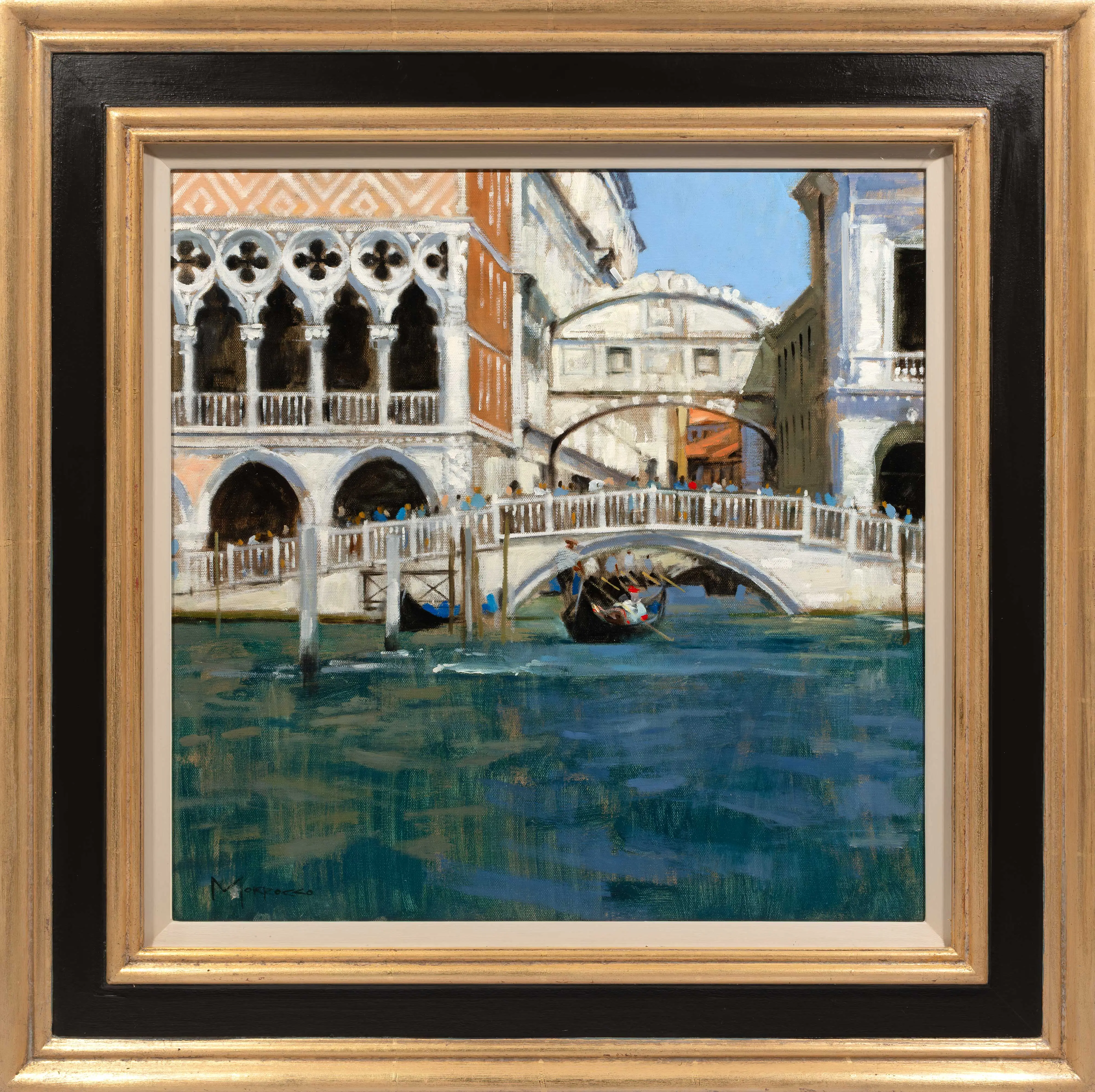 Approaching Riva and Bridge of Sighs, Venice