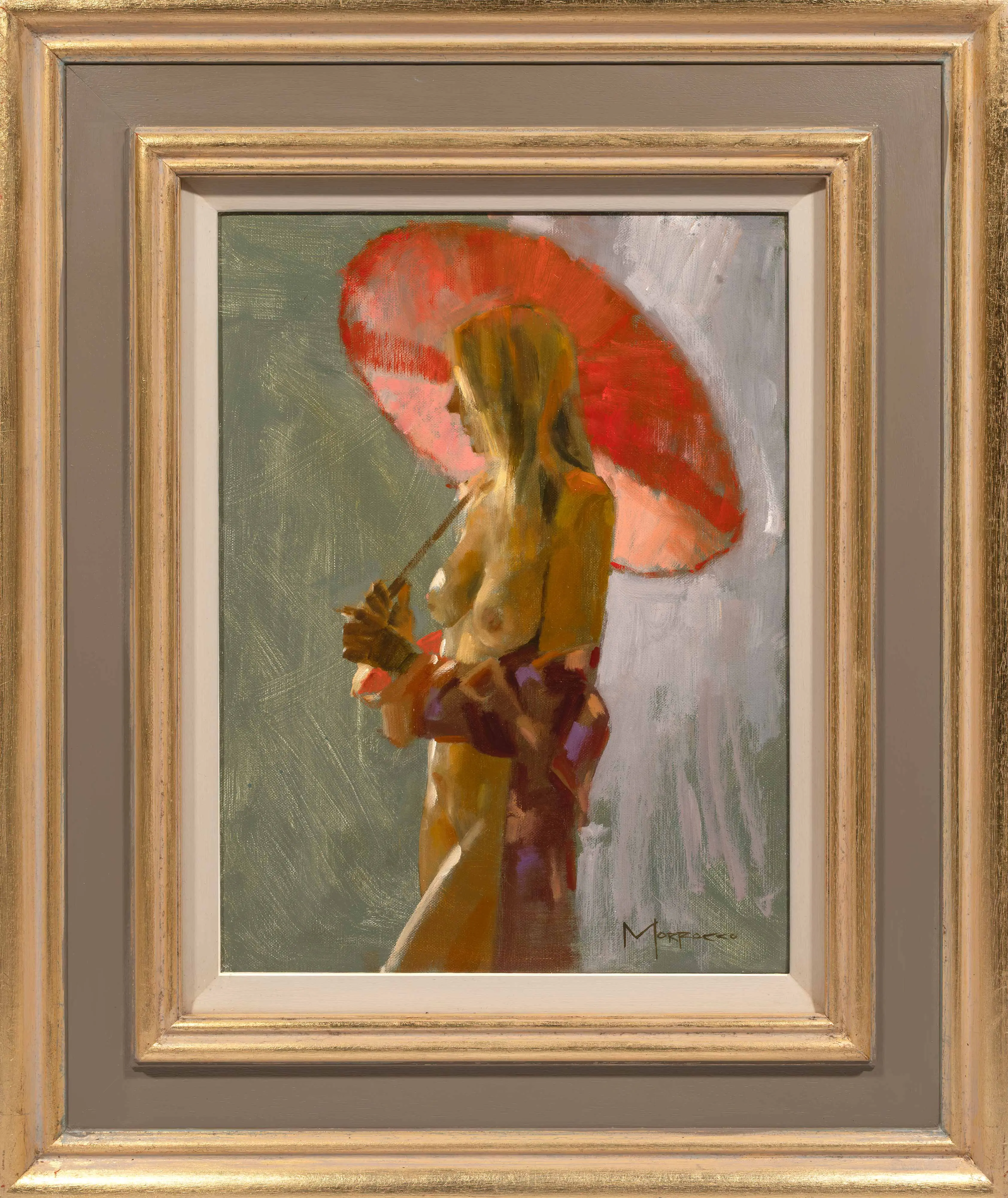 Light Through Red Parasol