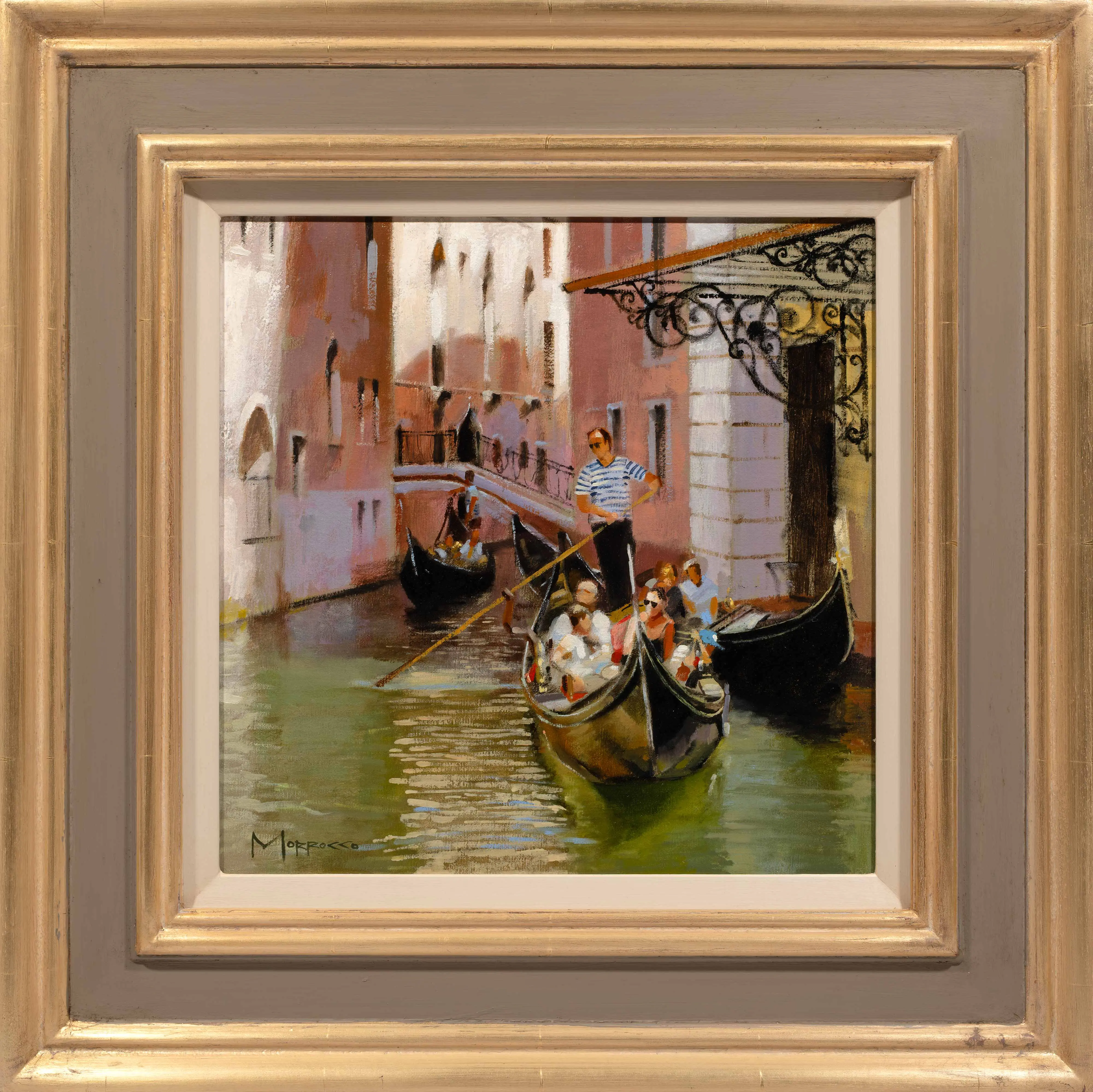 Gondolas near Teatro La Fenice, Venice